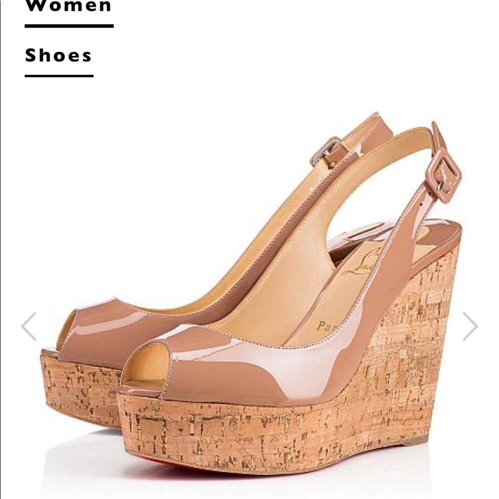 Authentic Nude Christian Louboutin Slingbacks